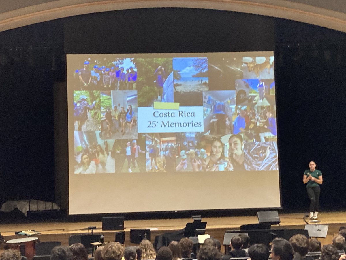 SBRHS_WLDept's tweet photo. It was our pleasure to have SB Senior and 2-time school trip traveler Alana talk to our students today!! Alana shared great stories about the wildlife in Costa Rica, zipline and horseback rides and the great friendships and memories made along the way!
🇨🇷🇵🇹🇪🇸
#SBRHS
@SBRHSBrels https://t.co/13twjFE9xn