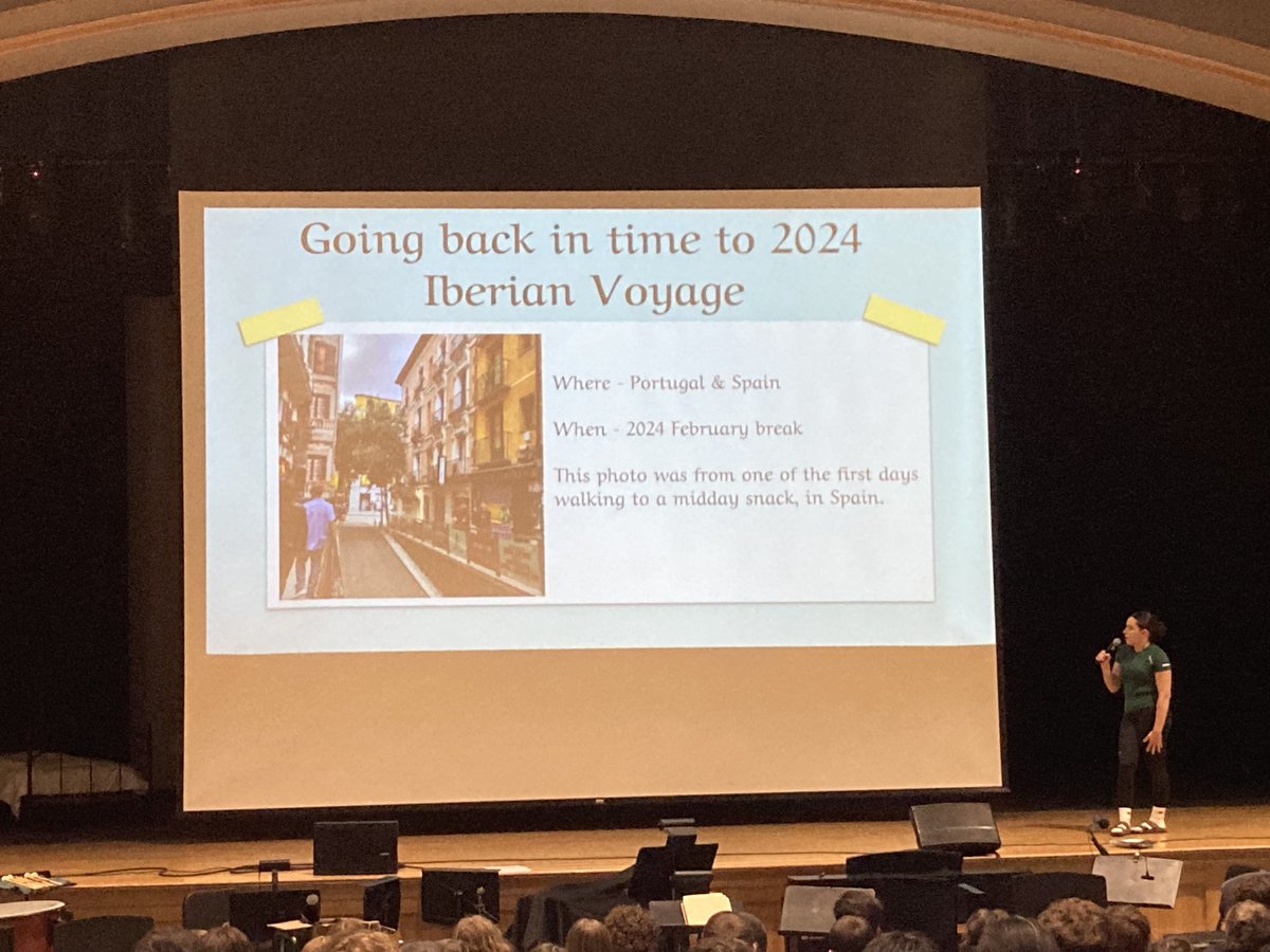 SBRHS_WLDept's tweet photo. It was our pleasure to have SB Senior and 2-time school trip traveler Alana talk to our students today!! Alana shared great stories about the wildlife in Costa Rica, zipline and horseback rides and the great friendships and memories made along the way!
🇨🇷🇵🇹🇪🇸
#SBRHS
@SBRHSBrels https://t.co/13twjFE9xn