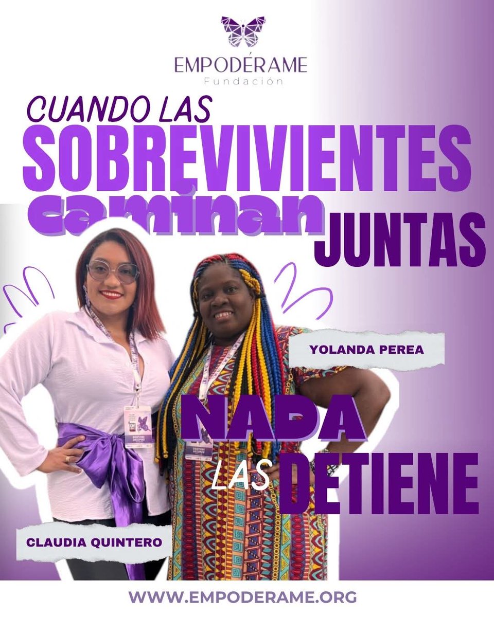 Mi reconocimiento a <a href="/yolaperea/">Yolanda Perea</a> 

Nada puede detener a quienes caminan juntas. 
Así es la historia de Yolanda Perea una mujer que transformó su lucha en fortaleza. Lee más sobre su historia aquí: wix.to/MLTvORA 
#YolandaPerea #MujeresSobrevivientes #FundacionEmpoderame