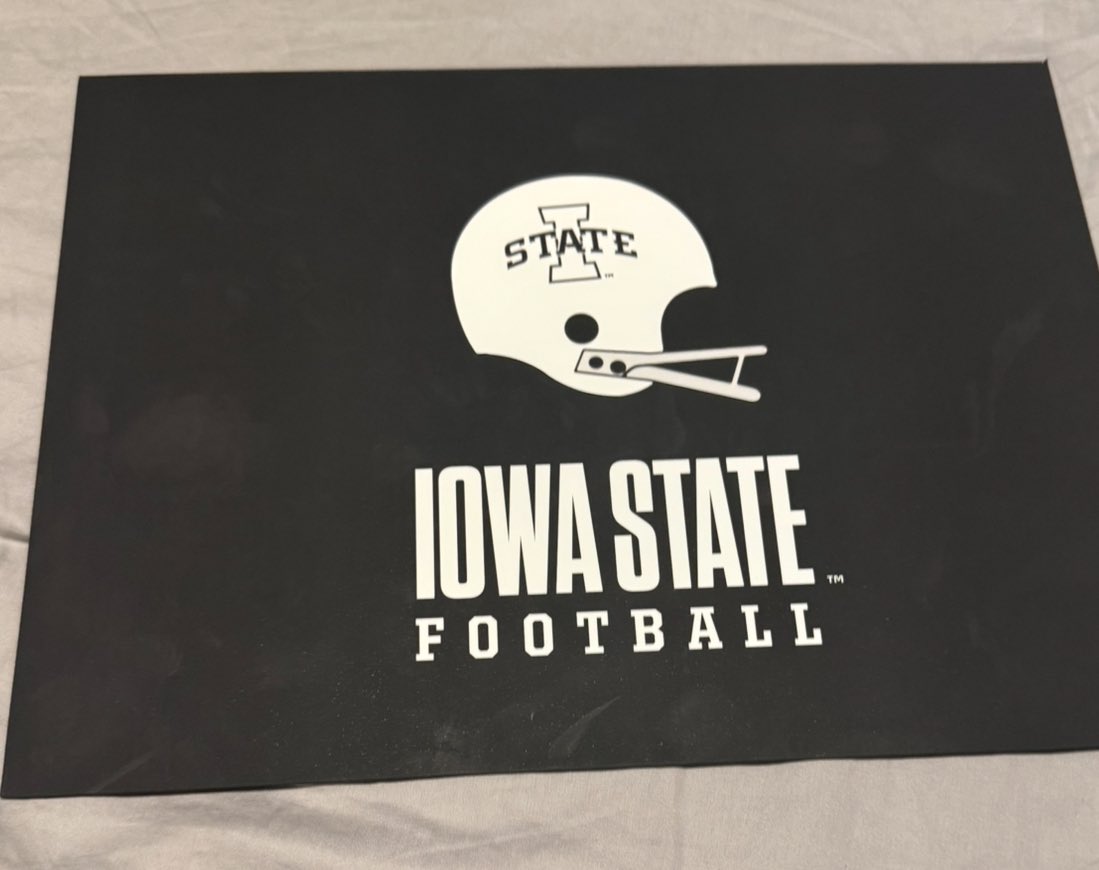 Thank you <a href="/CycloneFB/">Iowa State Football</a> for the letter and the opportunity I will be attending