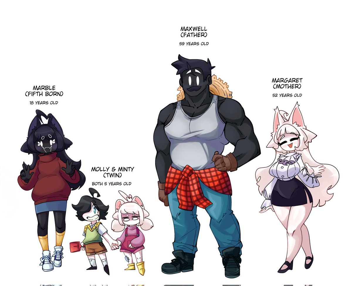 Tacat_'s tweet photo. Milkshake and her family https://t.co/M21sxt7xSQ