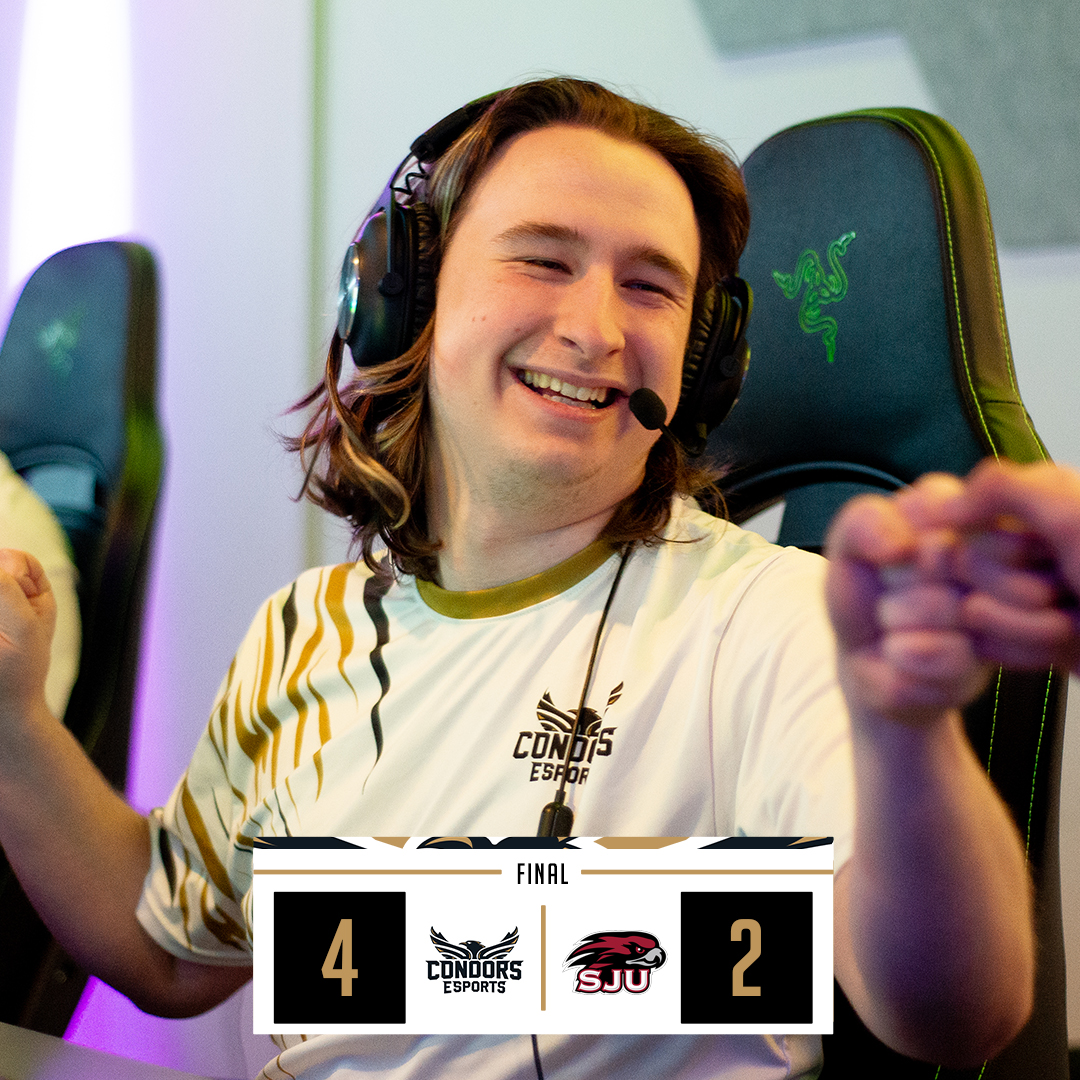 CONDORS IN SIX! 🎉🎉

GG <a href="/SJUHawksEsports/">Saint Joseph’s Esports</a> !