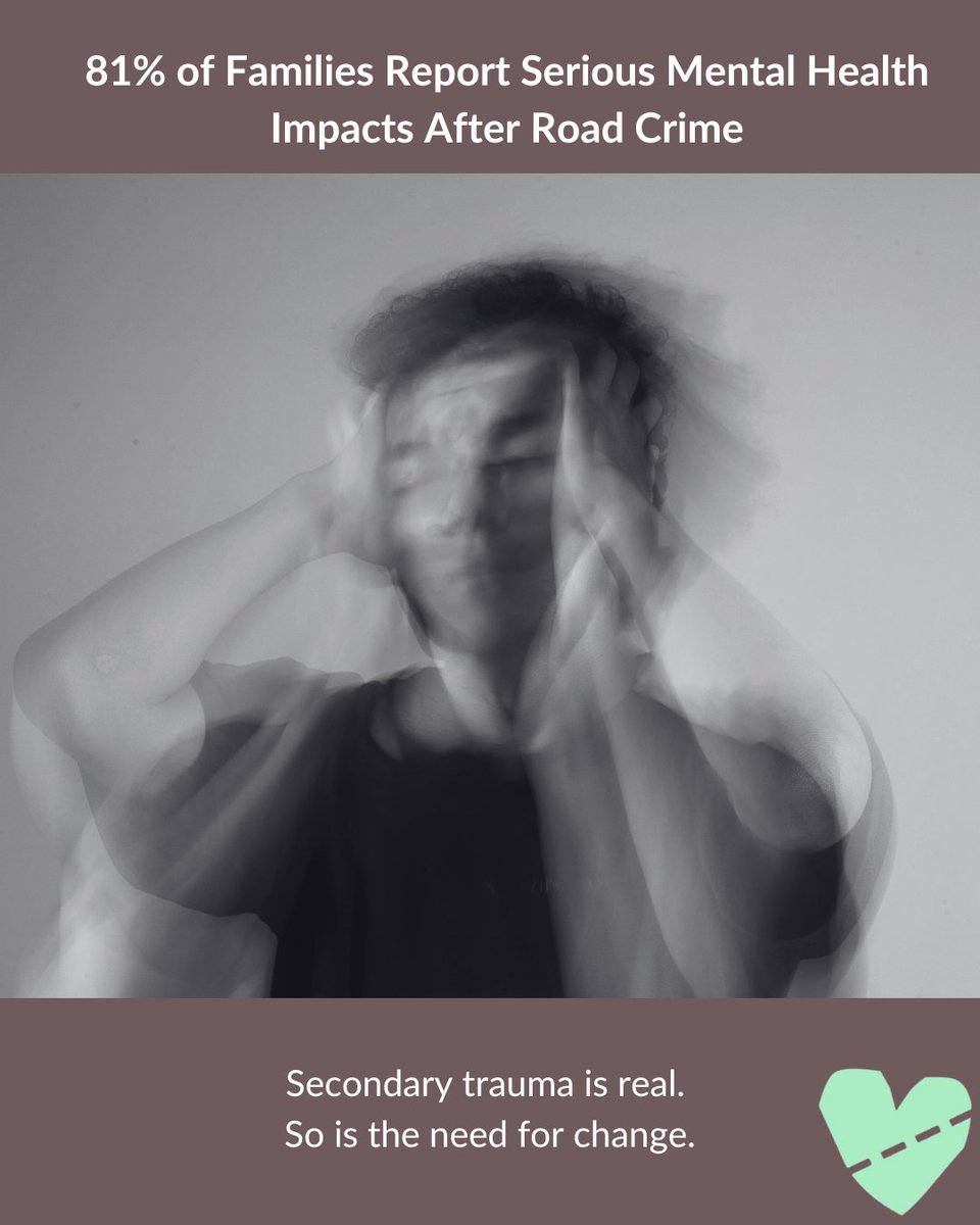 rtsgnsw's tweet photo. Trauma doesn’t end at the crash site.
81% of families affected by fatal road crime face PTSD, anxiety & depression, housing stress, legal hurdles & retraumatising systems.
Secondary trauma is real — and avoidable.
#CrashNotAccident #CTPReform #JusticeForVictims #RoadSafety #RTSG https://t.co/0Th3UxIJ0B