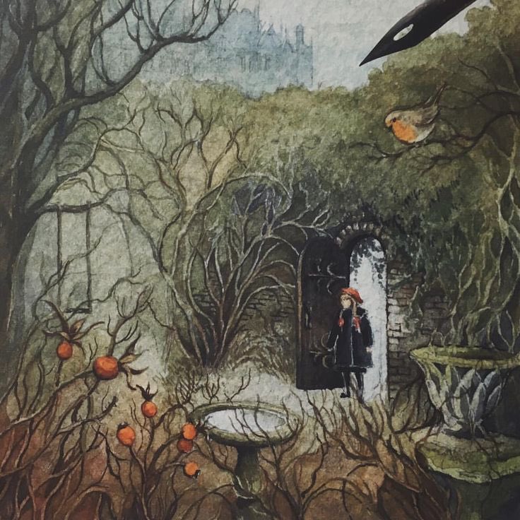 ‘However many years she lived, Mary always felt that she should never forget that first morning when her garden began to grow.'

~Frances Hodgson Burnett’s The Secret Garden, art by Lily Seika Jones