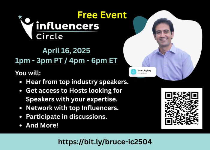 AYFullPotential's tweet photo. I’m attending the upcoming Influencers Circle, and you're invited to join me!
Plus, it's FREE!

If you are looking for stages, promotions, or collaborations, this is the perfect event for you to join.

Here's the link:
https://t.co/yBFidfOdvK

#collaborate #influencers https://t.co/uCAZbMbjwH