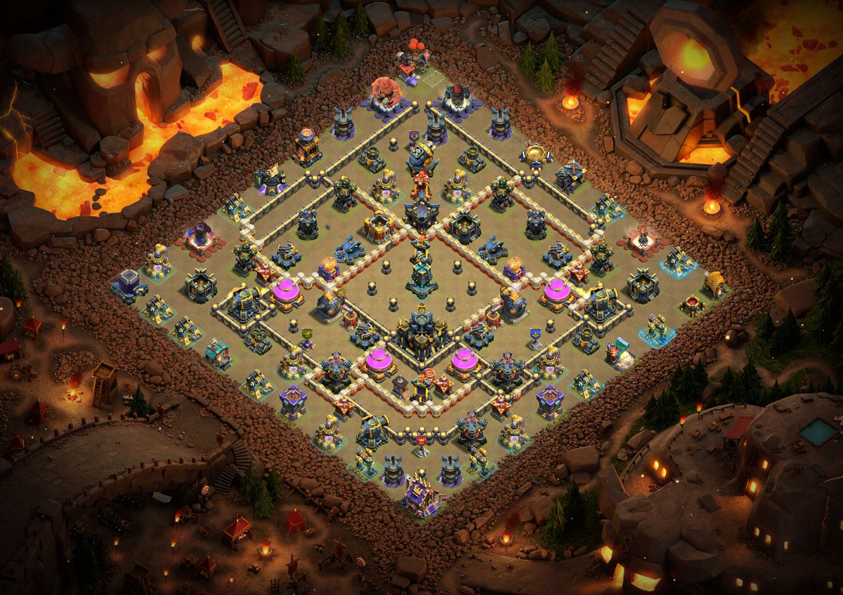 This is the base I built for ESL
I'll share it with you 😁Use at your own risk
Link：link.clashofclans.com/cn?action=Open…
CC：10AR 1witch 1ice 1Furnace or2ice3Rocket balloon