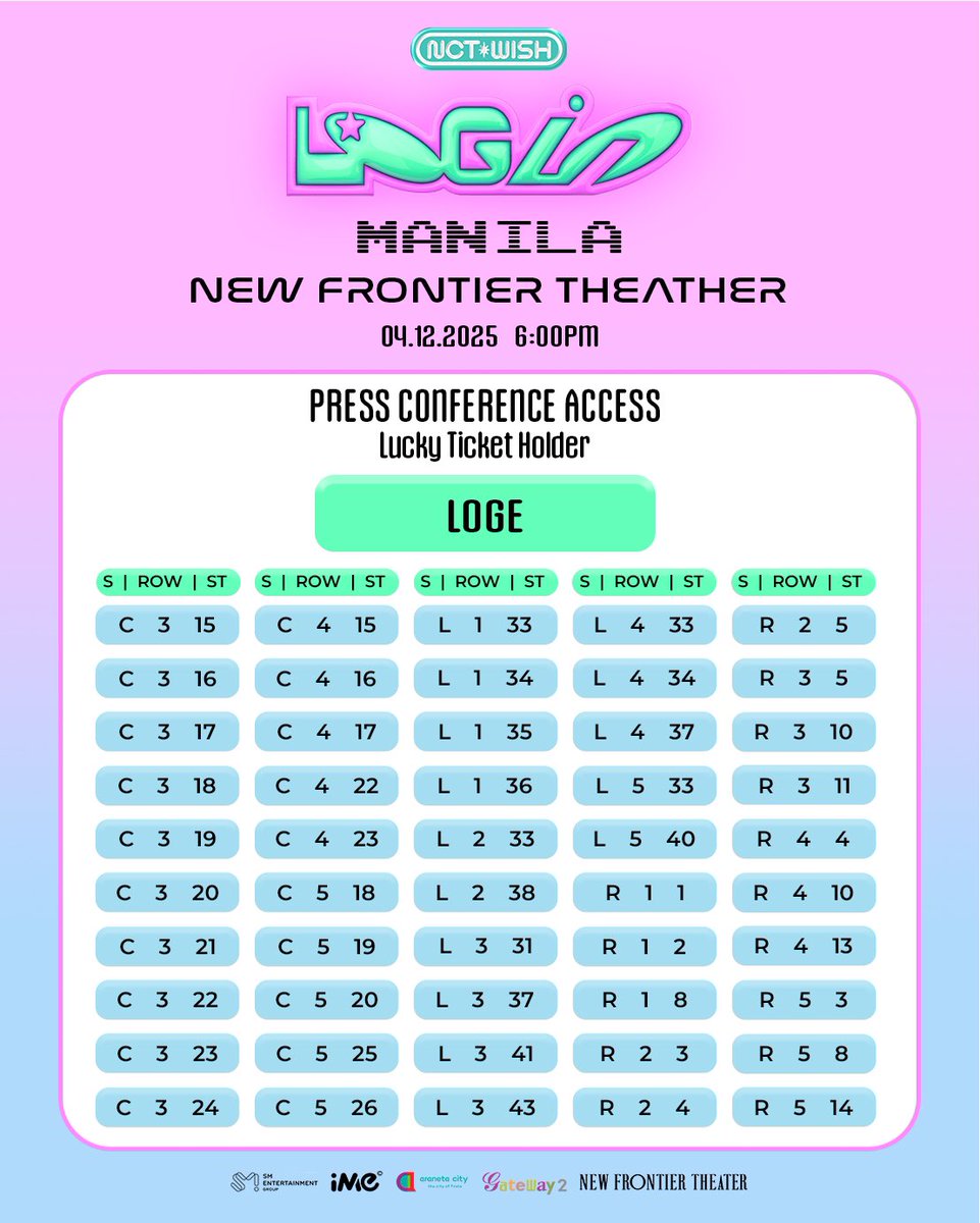 ImePhilippines's tweet photo. The wait is over and our Press Conference lucky ticket holders are officially announced! 🎉

A big congratulations to everyone who made it to the list! Get ready for an exclusive experience you’ll never forget. 💚

But that’s not all, stay closely tuned to iMe Philippines because the press conference details are dropping very soon. Big things are coming, and you’ll want to be first to know!

#PressConference #NCTWiSHAsiaTour #NCTWISH2025 #NCTWISH #NCTWISHLOGinManila #LOGin  #NCTzenWISH #TicketNet #NCTWISHManila2025 #StayTuned #FAQ #NewFrontierTheater #iMePhilippines #iMeGlobal #iMe #SMEntertainment