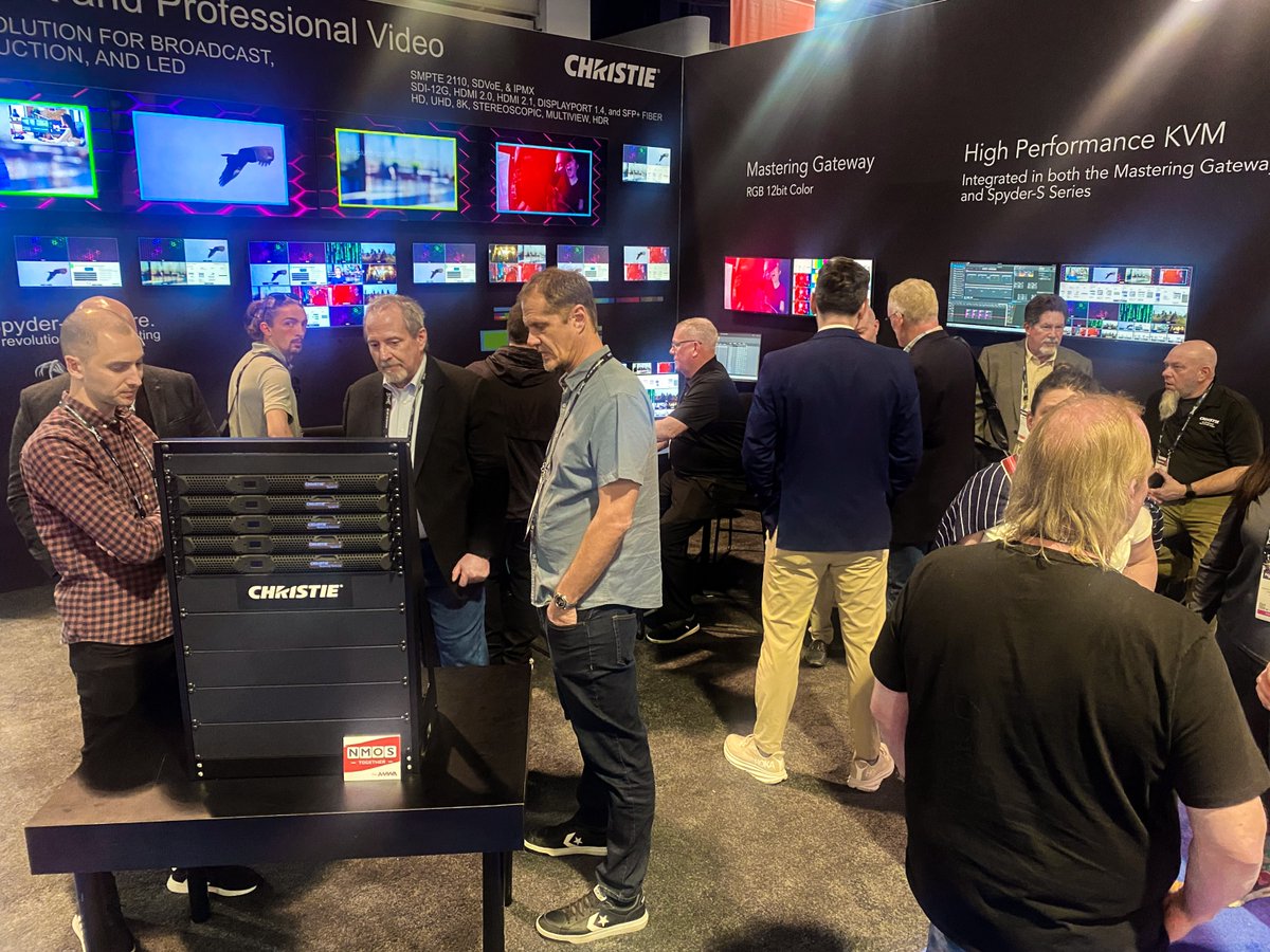 ChristieDigital's tweet photo. We had an amazing time at NAB Show, showcasing Spyder-S and Mastering Gateway. Thank you to all who visited our booth! Let's drive the future of broadcast solutions together! Learn more: https://t.co/gqMteTpnCS #NABShow #Innovation #BroadcastSolutions https://t.co/ymdvWtheNS