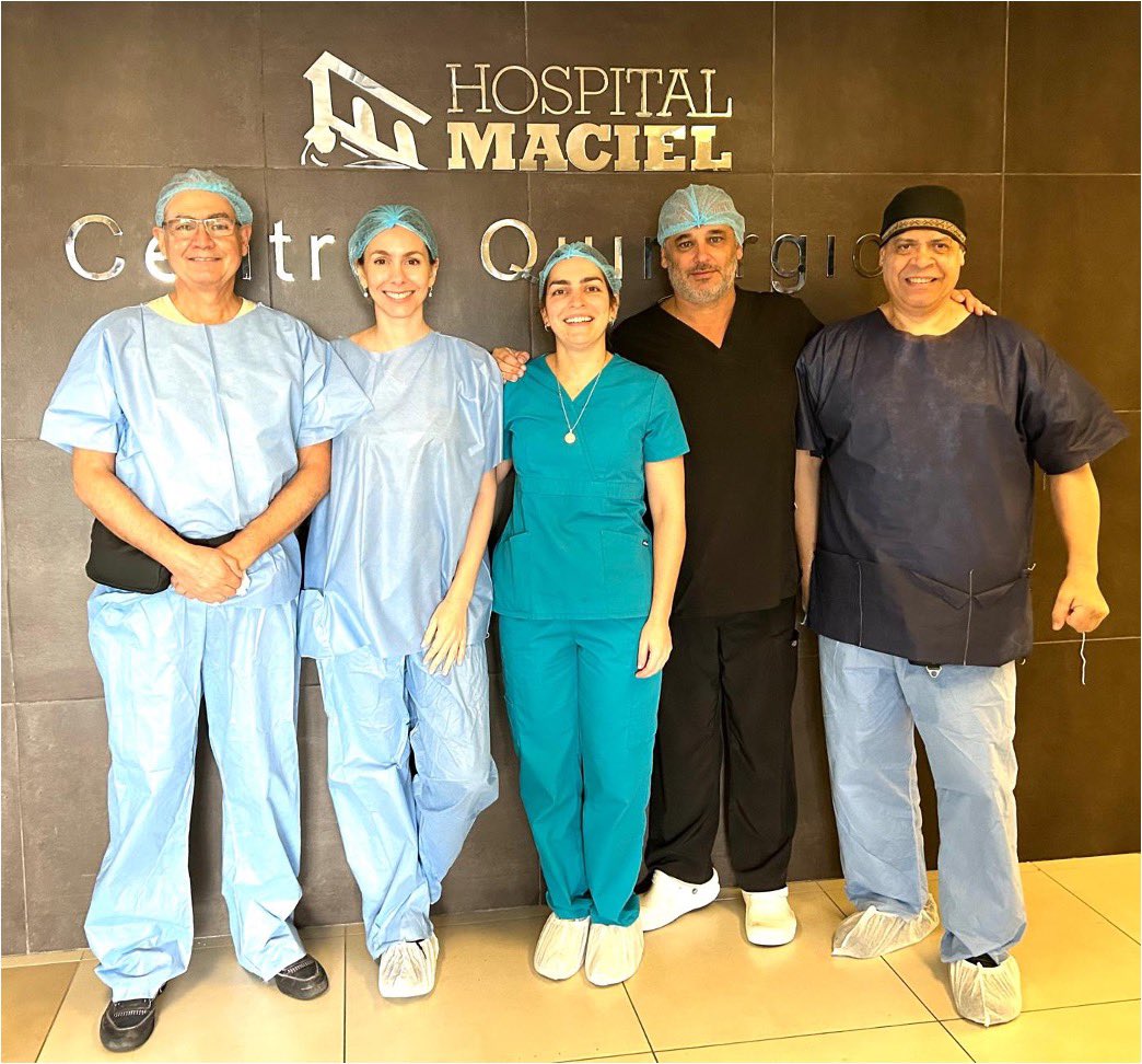 Un tremendo agrado y un honor volver a operar con mis amigos y colegas del Hospital Maciel de Montevideo... Sin dudas son un ejemplo de vocación y total dedicación al servicio de la salud pública del Uruguay... no es la primera vez, y espero que no será la última... 😁😁😁