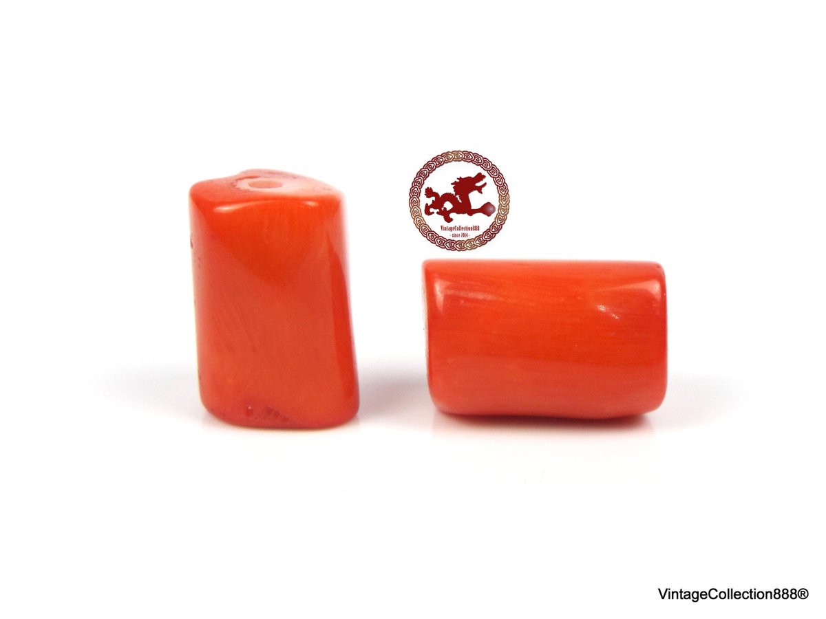 AmuletsShop888's tweet photo. Lote 2 cuentas de Coral Rojo grandes, Cuentas tubo barril de coral rojo, Abalorios de coral rojo perforado de 8.41gr - 42.05ct https://t.co/w2OHyRt3AB #Vintagecollection888 #Etsy #CuentaDeCoralRojoParaDzi https://t.co/AUO9mN2tg9