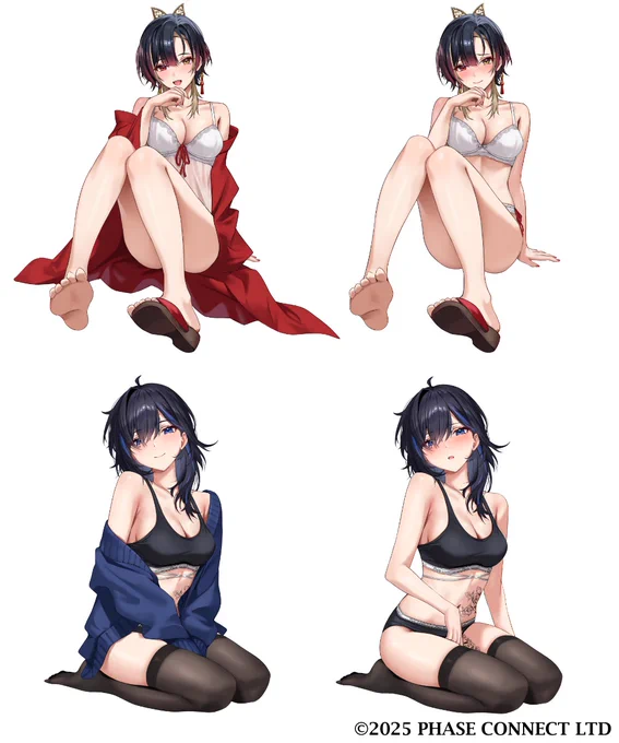 【Work】 A little late, but I had the pleasure of illustrating these 6 members for Phase Connect's Valentine's event merch
