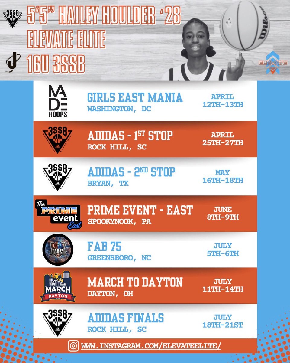 Hailey Houlder (@haileyplays6) on Twitter photo Finally the time is now! Time for us to make some noise. Its April & Here is Our Schedule, 1st stop DC <a href="/elevate_elite20/">ElevateElite16U_3SSBTeam</a> <a href="/Elevate_Elite/">Elevate Elite</a> <a href="/Bruno_Corras/">Bruno Corras</a> <a href="/CoachCed4/">Coach Ced</a> S/O my teammate <a href="/jocelynggesner/">Jocelyn Gesner ‘27</a> mom on making the flyer🫶🏾 Finally the time is now! Time for us to make some noise. Its April & Here is Our Schedule, 1st stop DC <a href="/elevate_elite20/">ElevateElite16U_3SSBTeam</a> <a href="/Elevate_Elite/">Elevate Elite</a> <a href="/Bruno_Corras/">Bruno Corras</a> <a href="/CoachCed4/">Coach Ced</a> S/O my teammate <a href="/jocelynggesner/">Jocelyn Gesner ‘27</a> mom on making the flyer🫶🏾