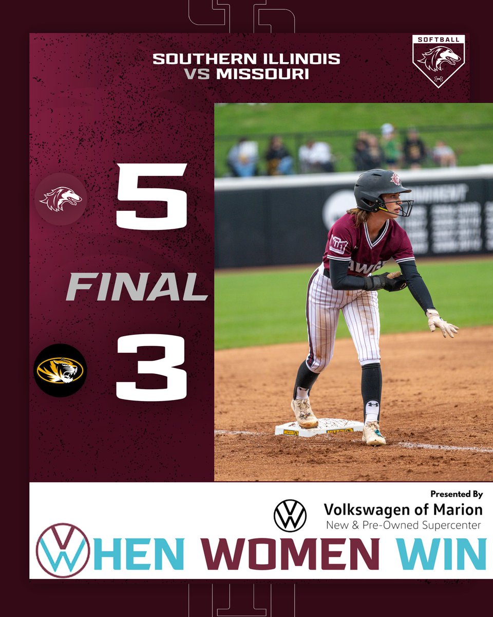 S-I-U 🤭👀

The Salukis take down an SEC opponent for the first time since 2021! 

#WhenWomenWin | #VWofMarion