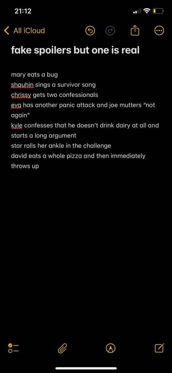 JulianaTrueJB's tweet photo. sister can’t watch survivor live tonight so just texted her this lovely note full of fake spoilers (and one real one) #survivor #Survivor48 https://t.co/ZXG2PLUmt8