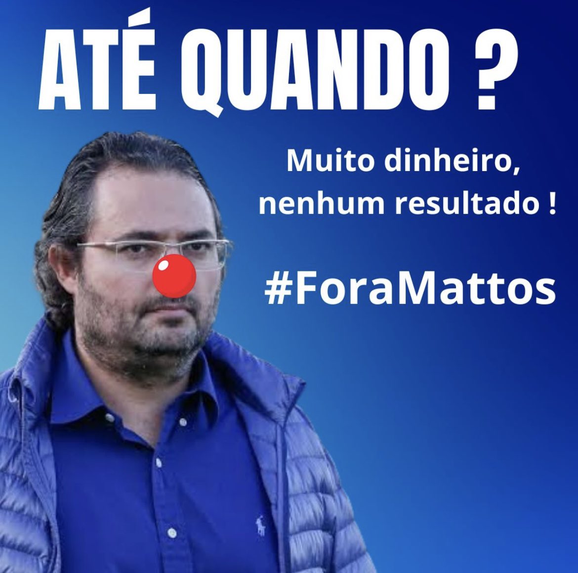 Mtcsouza's tweet photo. CHEGA! FORA ALEXANDRE MATTOS https://t.co/YwbQEMizVe