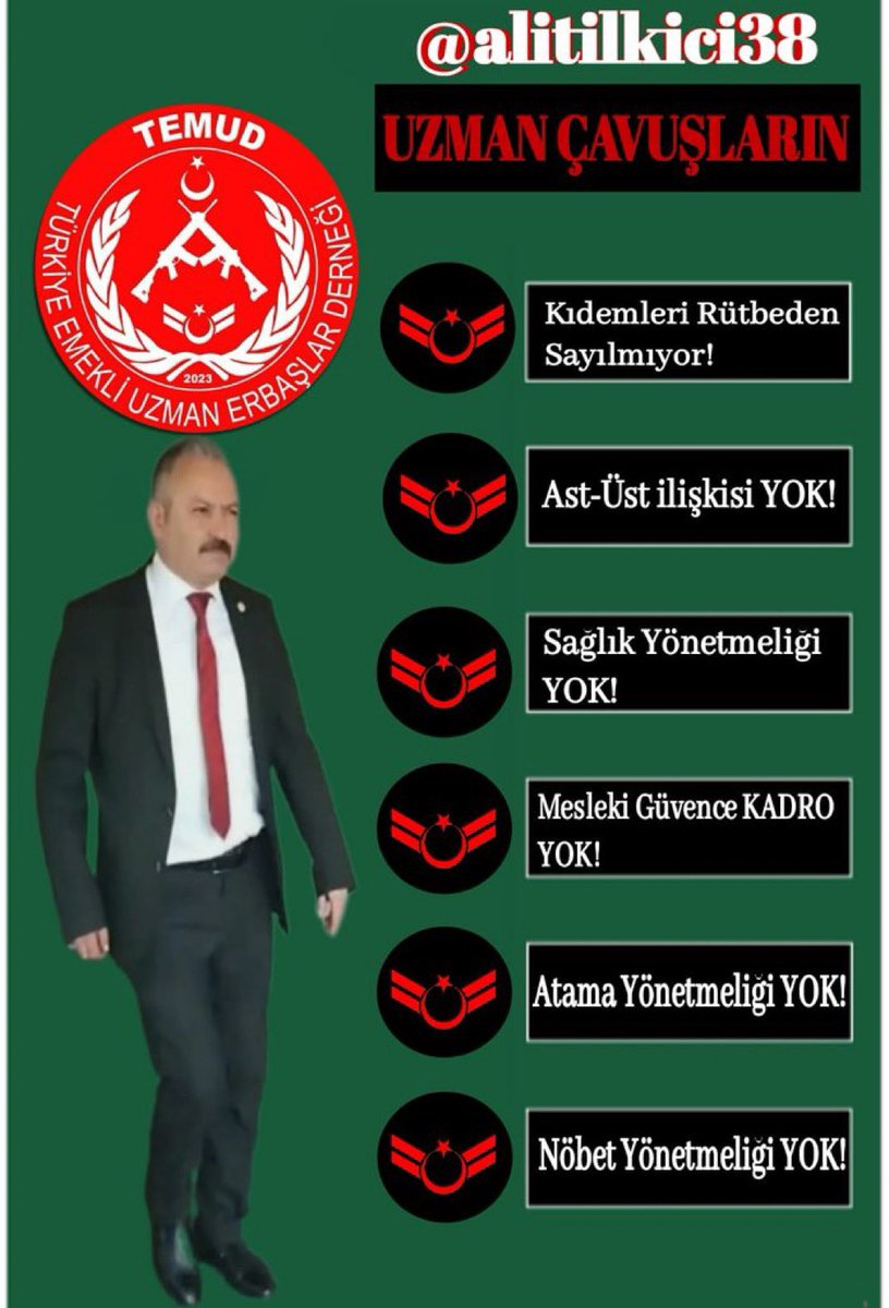 alitilkici38's tweet photo. Vatan için Can veren kahraman #UzmanÇavuş’lar
Askerlik yeminine sadık kalıp merminin üstüne yürüyen yiğitler bizim çocuklar #UzmanÇavuş’lar.
Can veren onlar,Kan veren onlar,Zorlukta onlar meşakkatte onlar,
İmkansızı yapan onlar.
Savaşta Demir yumruk ,Barışta okşayan merhametin eli onlar.
Depremde ordalar,Selde ,Afette ordalar Devleti temsilde 1 nciler Terörle mücadelede ön saftalar.Tabutun içinde onlar şehitlikte Kahramanlar Gazilikte öndeler.
Nerde yoklar;
Özlük hakları dağıtılırken yoklar
@TEMUD_2024