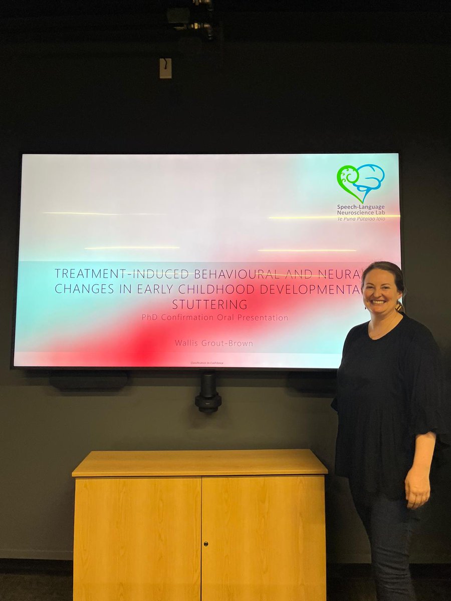 ucspeechlab's tweet image. Huge congratulations to Wallis GB for successfully passing her confirmation last week! 🎉 Wallis is studying neurological changes in preschoolers following treatment of stuttering. 
#phdconfirmation #stutteringtreatment #MRIResearch #fMRIresearch
