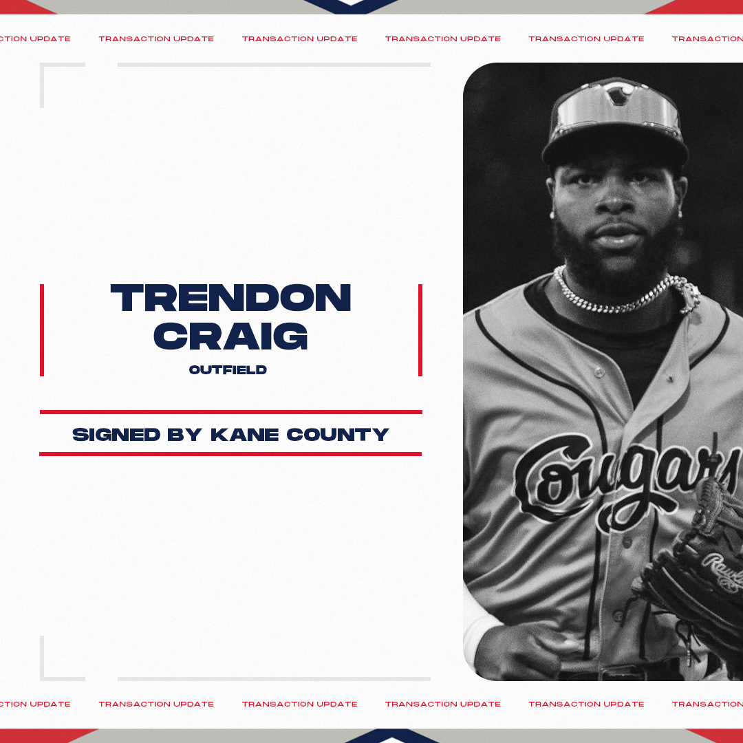 AA_Baseball's tweet photo. April 9 Transaction: @KCCougars signed OF Trendon Craig (@trendoncraig3).

The @lcbaseballnews alum and former #Orioles farmhand was eighth in the AAPB with a .321 batting average for Kane County in 2024.

https://t.co/BAufIBNBmM