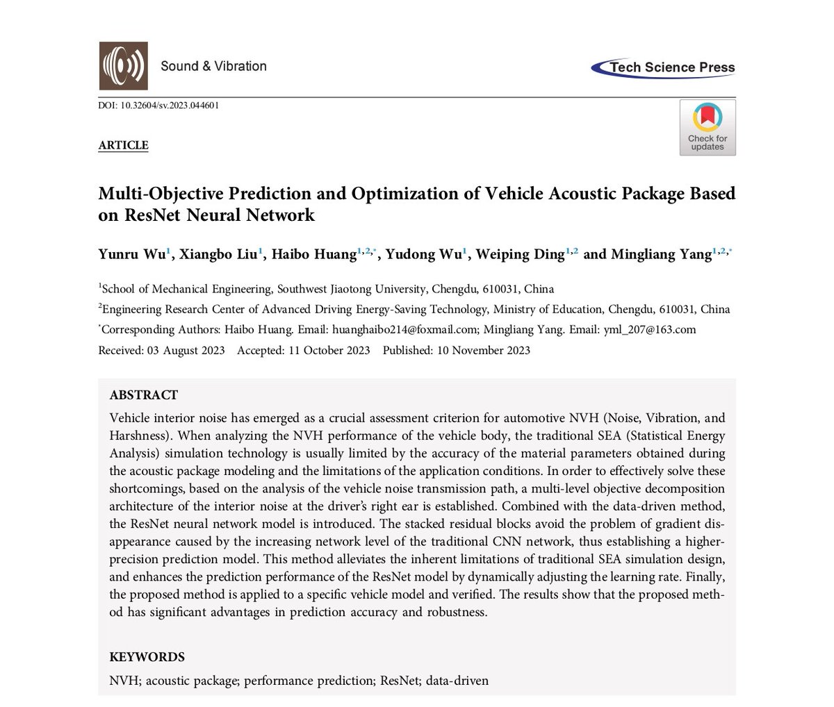 and_sound59899's tweet photo. #SCOPUS #ESCI 
 📢#CallForReading - Sound and Vibration [ISSN 1541-0161] 
#NVH #acousticAckage #performancePrediction #ResNet #dataDriven
 🔗https://t.co/df43lFkefB
@Academic__Pub https://t.co/MKl8liOvUi