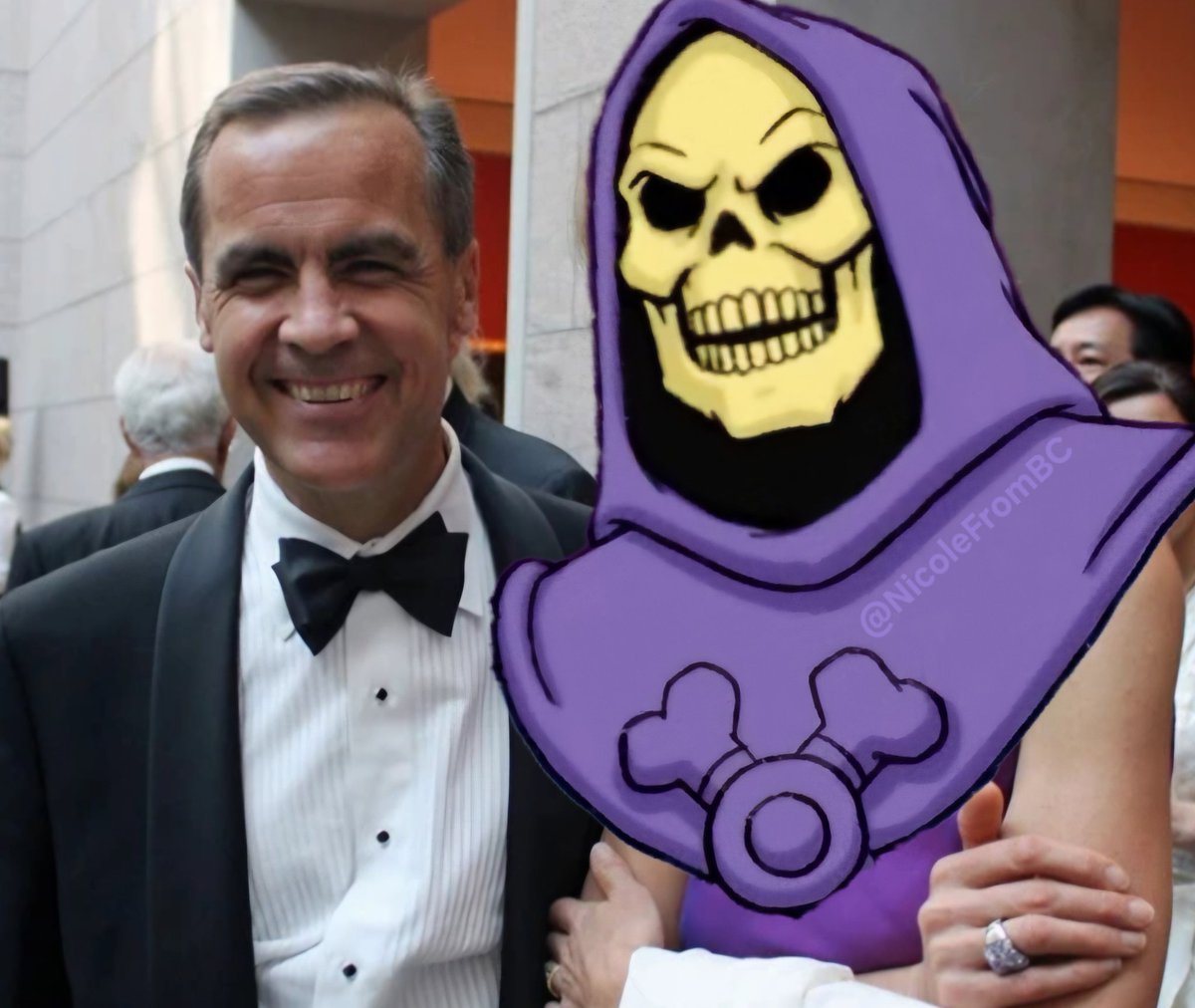 Mark Carney &amp; his wife Skeletor are perfect for each other. They're a match made in hell.