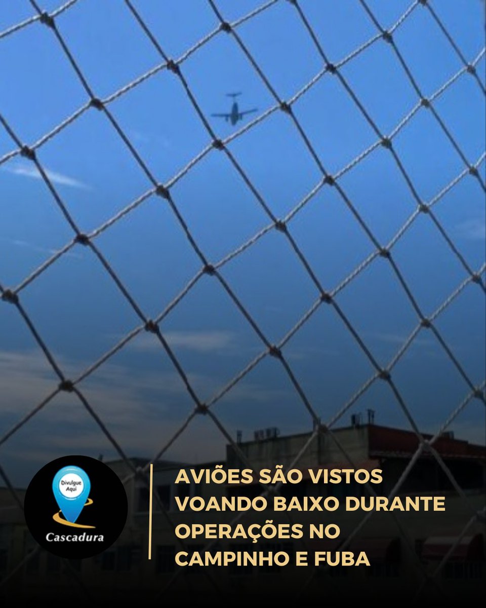 CascaNews's tweet photo. Ainda não sabemos todos os detalhes que levaram esses Aviões voarem baixo durante a operação policial. https://t.co/qSMVn94aed