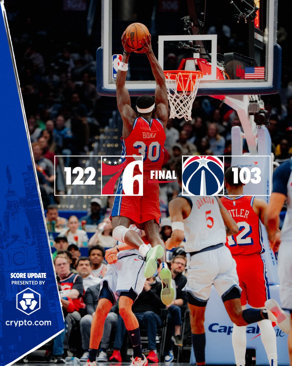 sixers win! 👏 @cryptocom