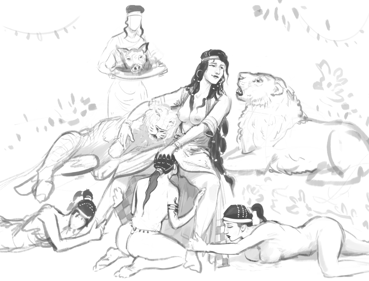 Circe the puppeteer sketch