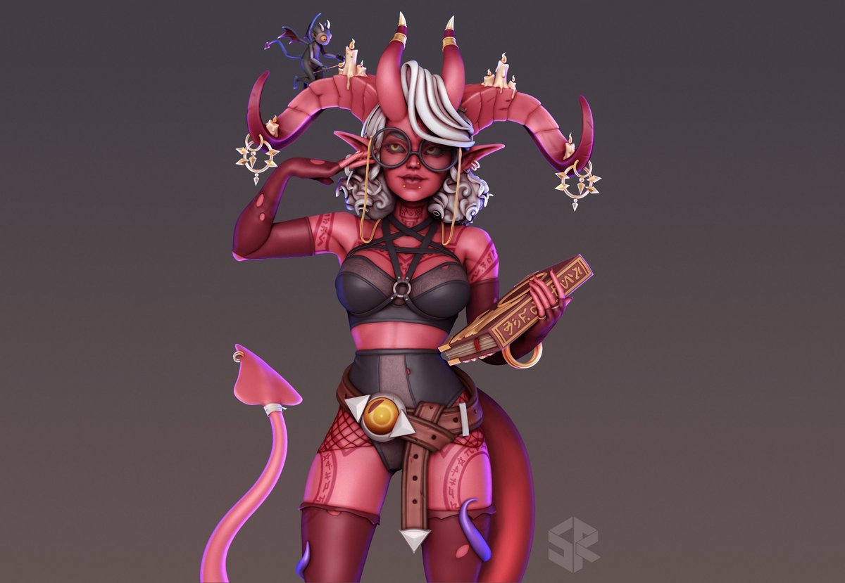 Sylvette3D's tweet image. Oh oop I missed #PortfolioDay, so here I go 😅
I'm a boricua 3D character artist for games and animation, currently working in @nullframegames 👻 BUT I'm open for more freelancing opportunities! My boss doesn't mind ✨️
More about me and my work here: sylvette3d.art