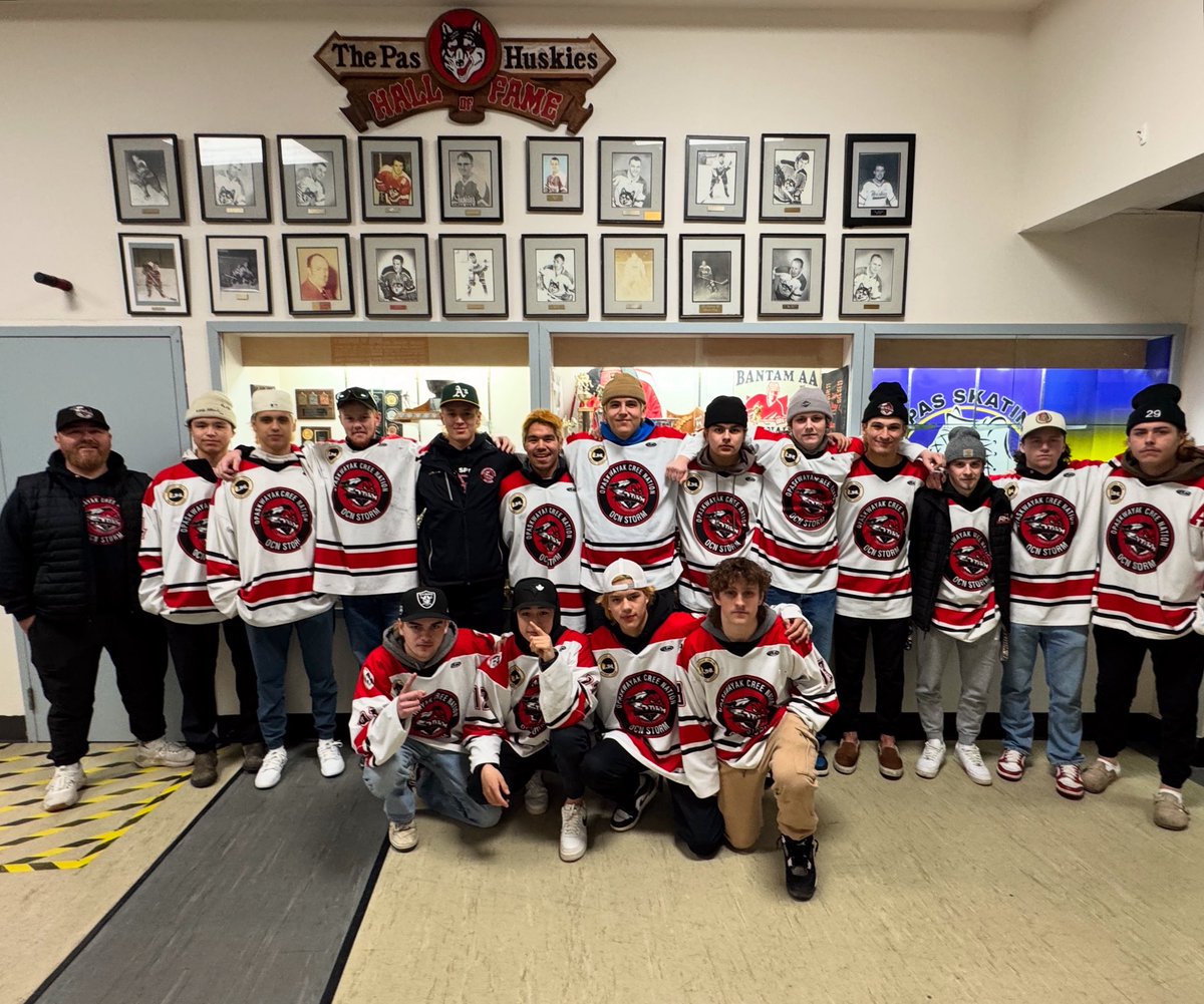 Big shout-out to the 2025 <a href="/KJHLca/">Keystone Junior Hockey League</a> Champions <a href="/OCNStorm/">OCN Storm</a>.  Thanks for coming out tonight, and wishing you the best of luck in Alberta!
