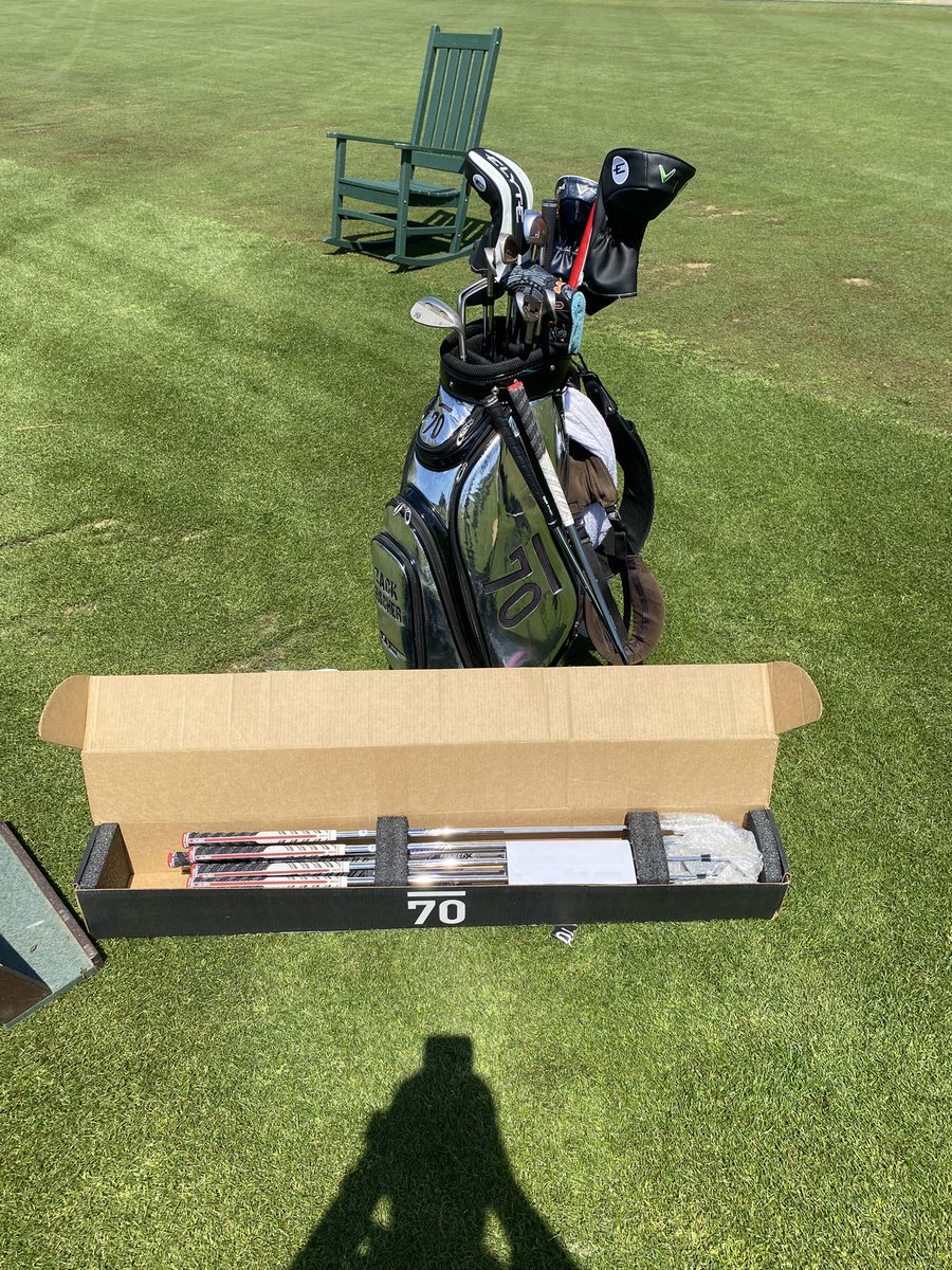 ZackFisch3's tweet photo. The new TAIII irons came in today. They look fantastic! I can’t wait to put them in play in a few weeks. @Sub70 has done it again. https://t.co/C3pbi8Beei