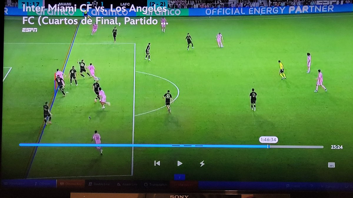 Increíble como trazaron líneas en el VAR con el inter miami. Un papelon