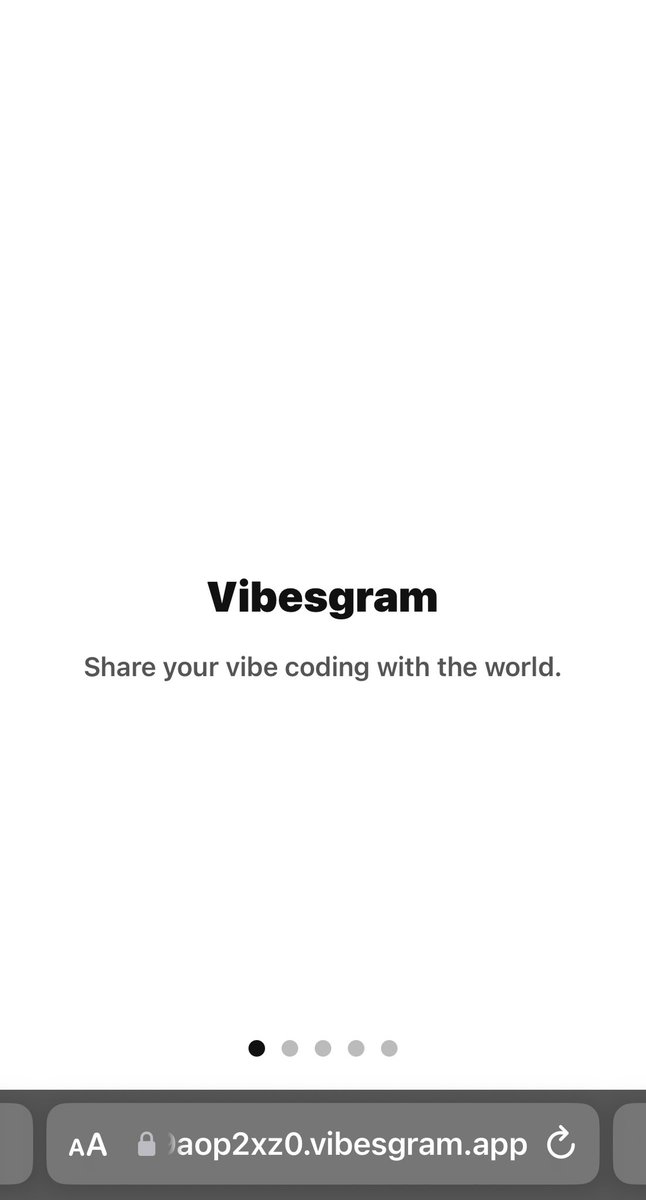 HackerQED's tweet image. What is Vibesgram? A simple enough gallery for all vibe coders to share their works.

This slide is hosted on Vibesgram itself:

cm9aop2xz0.vibesgram.app