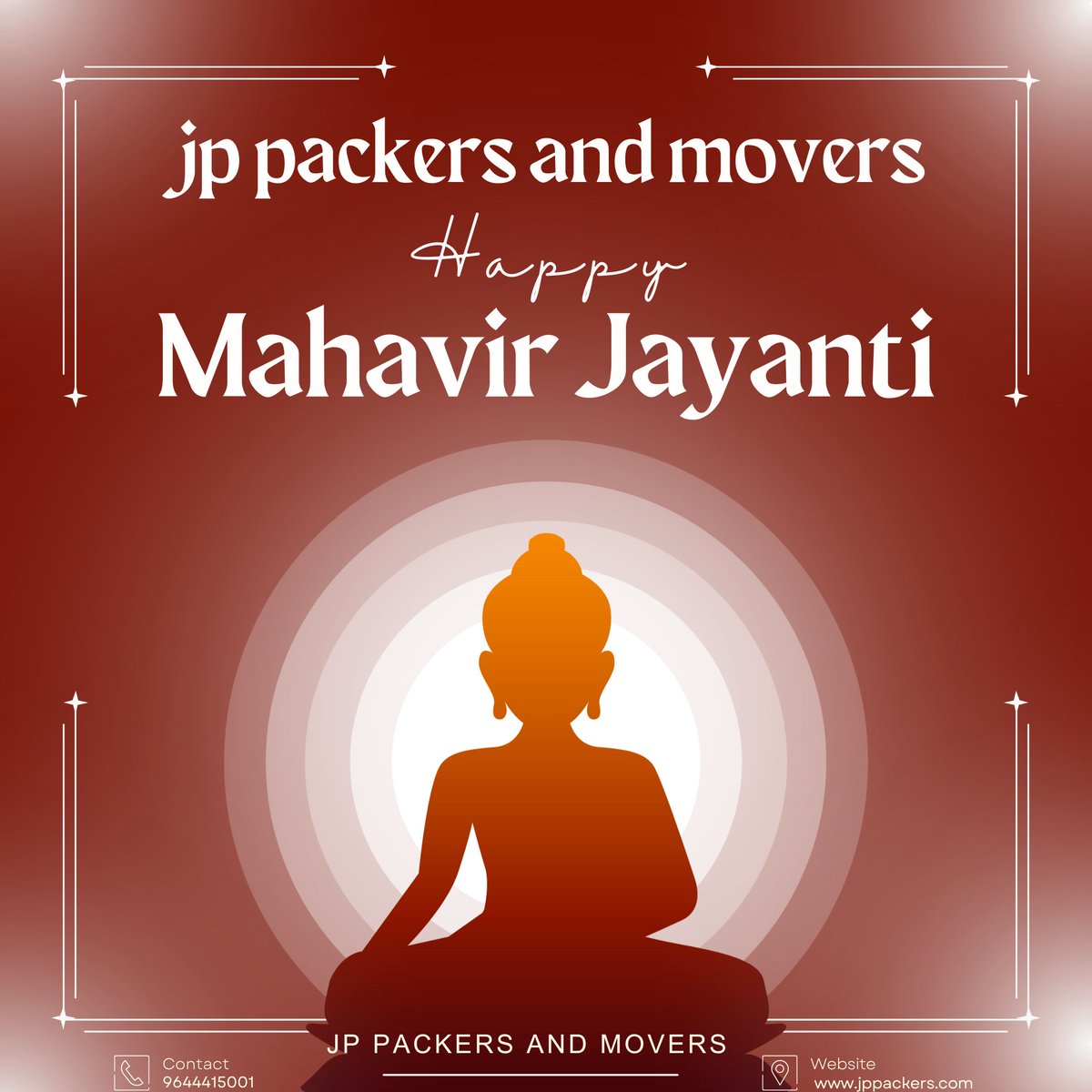 समस्त देशवासियों को भगवान महावीर जयंती की हार्दिक शुभकामनाएं।
सत्य, अहिंसा और त्याग पर आधारित भगवान महावीर का तपस्वी जीवन व उनकी शिक्षाएं हमें धर्म के मार्ग पर चलकर मानवता की सेवा करने की प्रेरणा देती है।
Call Now: 096444 15001
jppackers.com
#JPPackersAndMovers