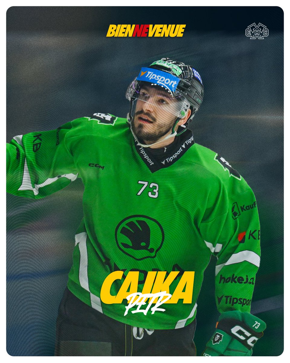 📝 Der EHC Biel freut sich, bekannt zu geben, dass Petr Čajka einen Vertrag bis 2027 unterschrieben hat.

L’attaquant tchèque de 24 ans a signé un contrat jusqu’en 2027 et jouera un rôle important dans l’équipe ces prochaines saisons. ❤️💛

#ehcb #rougeetjaune #icicestbienne