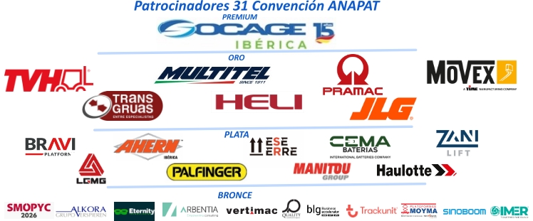#ANAPAT PRESENTA Y AGRADECE EL APOYO DE LOS  PATROCINADORES CONFIRMADOS DE LA 31 CONVENCIÓN
anapat.es/anapat-present…