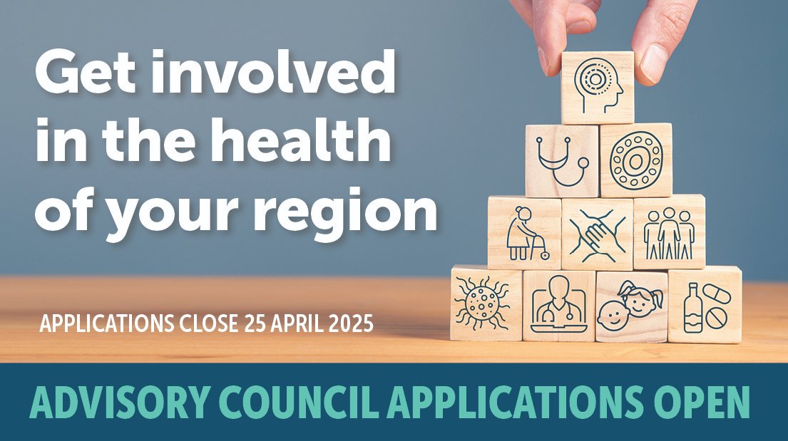 If you're passionate about health, we invite you to apply for an advisory council role. We currently have four vacancies across three of our community advisory councils: two in Central Victoria and one each in Goulburn Valley and North East. 

APPLY NOW: murrayphn.org.au/news/community…