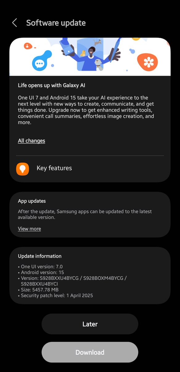 about time #samsung One UI 7