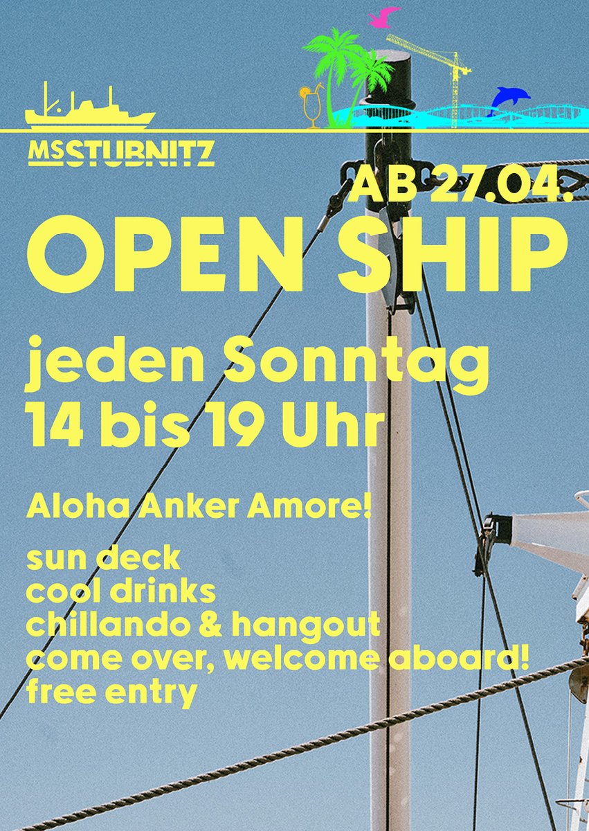 💥Programm für Mai
Info, Tickets, Links und mehr stubnitz.com