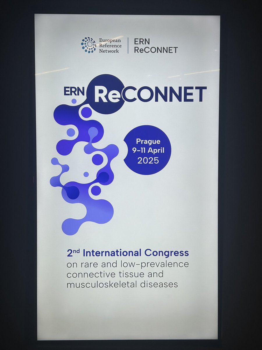 The Second ERN ReCONNET International Congress on rare and low prevalence connective tissue disease started yesterday in Prague. Amazing discussions full of new data to improve the knowledge on #connectivetissuediseases #ShareCareCure #EuropeanReferenceNetwoworks
