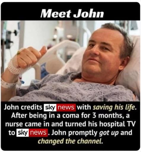 Be like John….
(borrowed from FB)……
