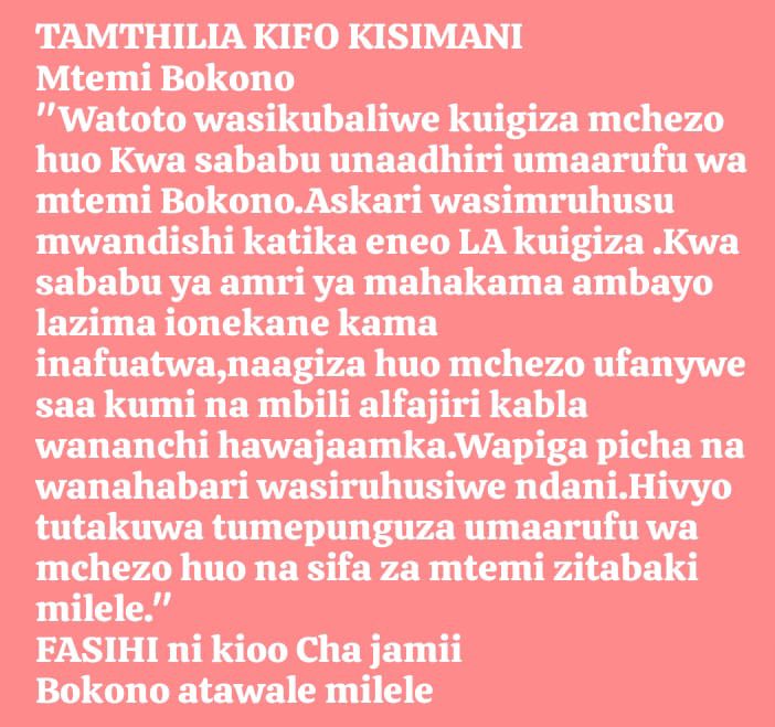 mwilu254's tweet image. Kifo kisimani