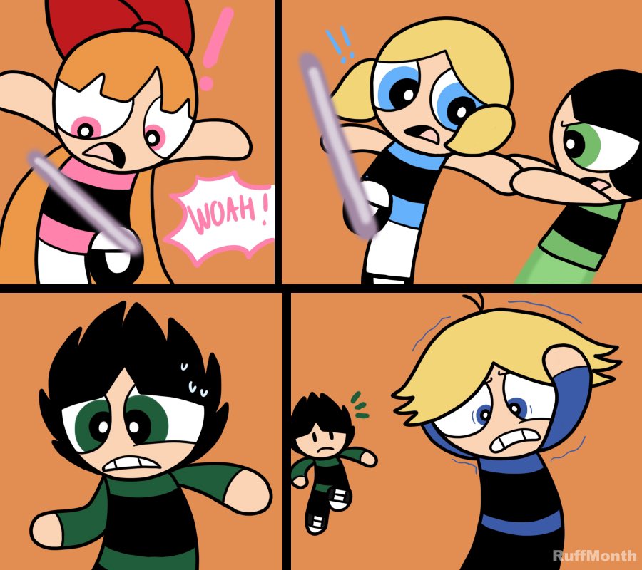 RuffMonth's tweet photo. Pages 23-26

#powerpuffgirls #crossoverau #ruffmonth #rowdyruffboys #powerpuffgirlsblossom
#powerpuffgirlsbubbles #powerpuffgirlsbuttercup
#rowdyruffboysboomer #rowdyruffboysbutch https://t.co/4FSDidcM3O