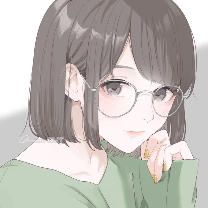 めがね女子まとめ#イラスト 