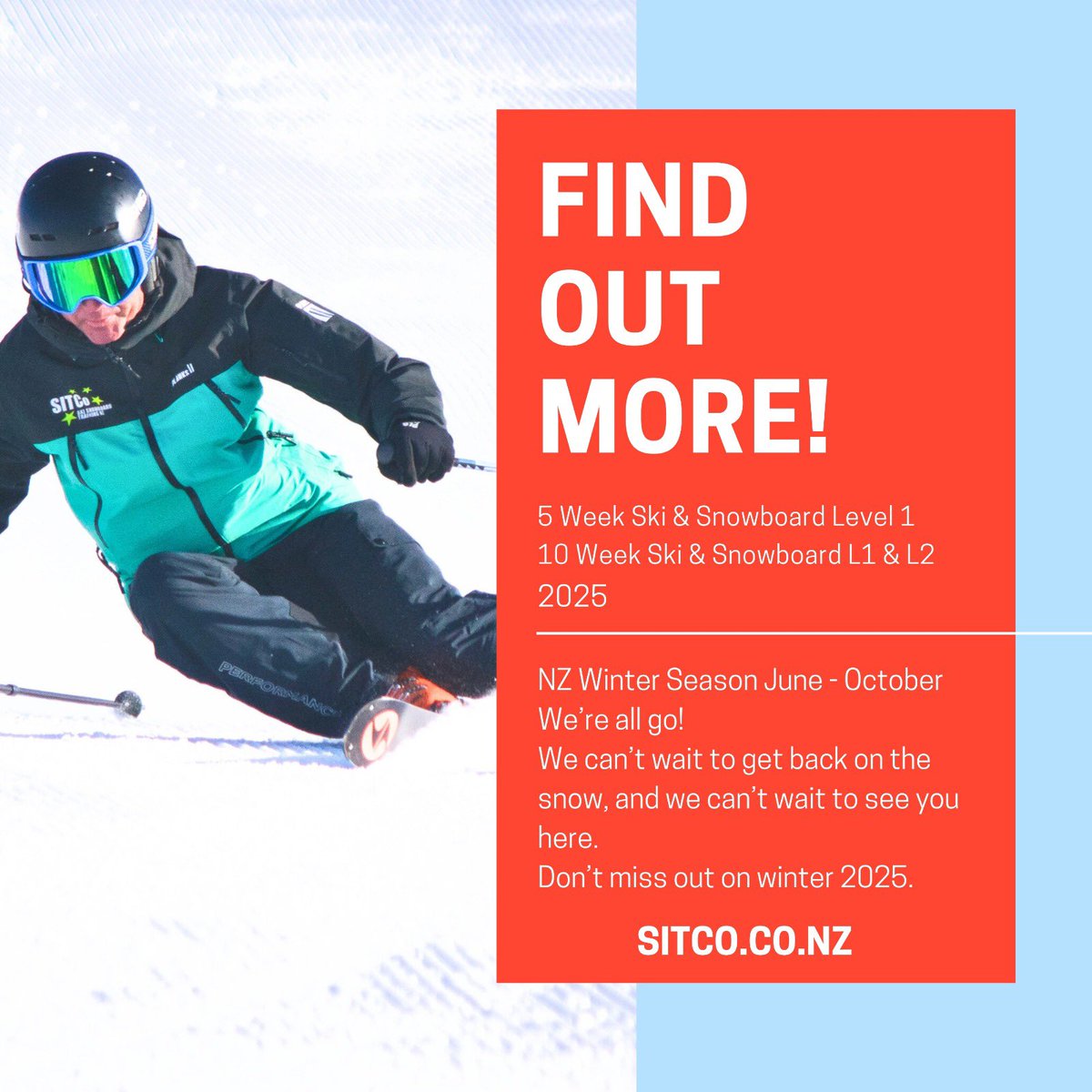 What People Have Said!
NZ Winter June - October
Find Out More...

#sitconz #skiinstructorcourses #snowboardinstructorcourses
#bestskiinstructorcoursenz #bestsnowboardinstructorcoursenz #queenstown #newzealand #coronetpeak #remarkables