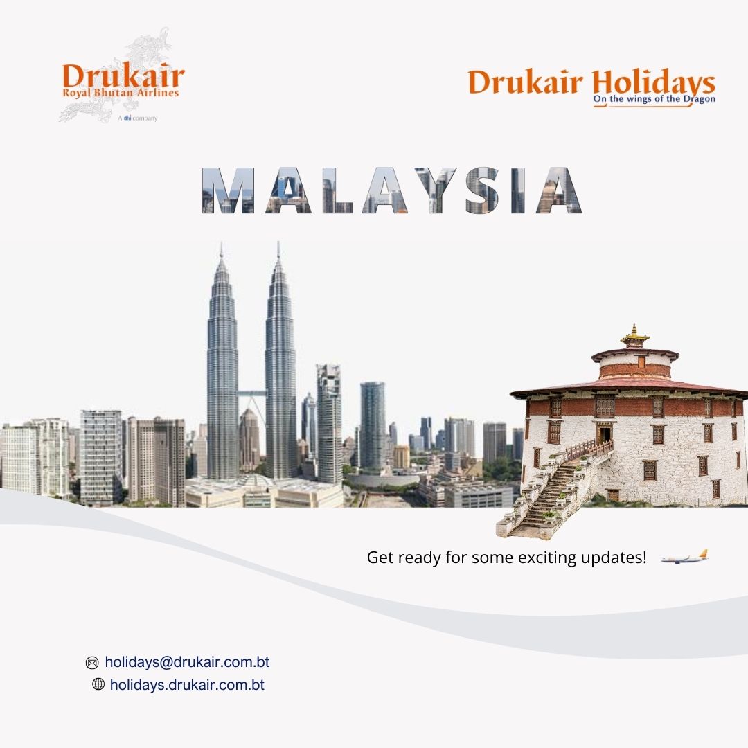 ✨ 𝐌𝐚𝐥𝐚𝐲𝐬𝐢𝐚, 𝐠𝐞𝐭 𝐫𝐞𝐚𝐝𝐲! ✨
We’re gearing up for something exciting! Stay tuned and be part of the excitement. 

#DiscoverBhutan #Malaysia #DrukairHolidays #BhutanBelieve