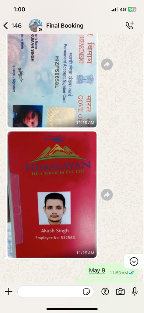 dreamtodeff's tweet photo. @uttarakhandcops @UKCyberPolice 
Everyday these scammers are looting people in the name of providing heli service for Kedarnath char sham kindly p take necessary actions , my friend has already registered a complaint against them in cyber crime portal
https://t.co/LbwQajkIjf https://t.co/39pIOIp9Qn