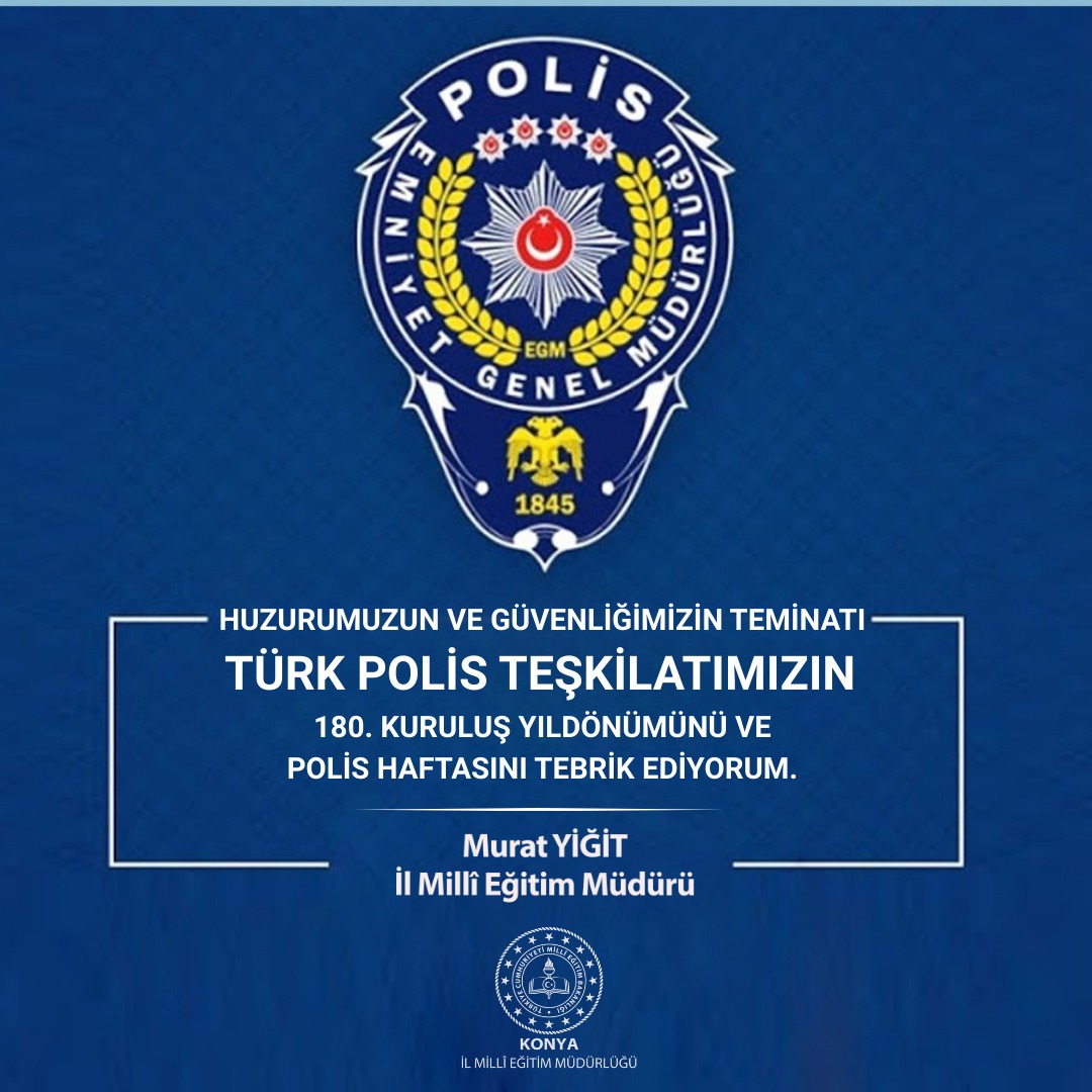 gokhanmurat1's tweet photo. Polis, toplumsal huzur ve güvenin teminatıdır. 

Tüm Emniyet Mensuplarımızın "Polis Haftası"nı tebrik ederiz. 

#polishaftası https://t.co/QBM5YyPpWy