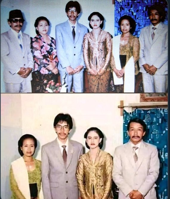 Kenapa  jadi ada dua laki-laki ya?

Yang satu laki-laki berkacamata, rambut tebal,  berkumis, hidung mancung, gigi rata, bibir tebal, kuping caplang

Satu lagi
Laki-laki tanpa kacamata, rambut tipis, tanpa kumis, hidung pesek, gigi berantakan, bibir sedang, kuping nempel

Dan