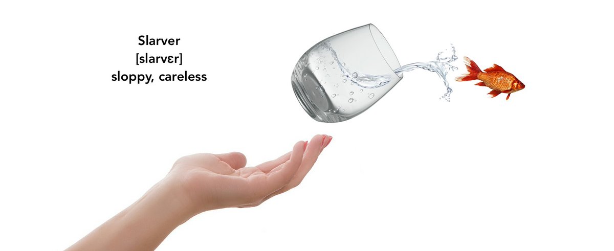 #Swedish expression of the day: #Slarver (sloppy, careless or imprecise person). Can be used for someone who is doing a sloppy job or for someone who behaves careless or imprecise in general. Är du en slarver?
#swedishexpression