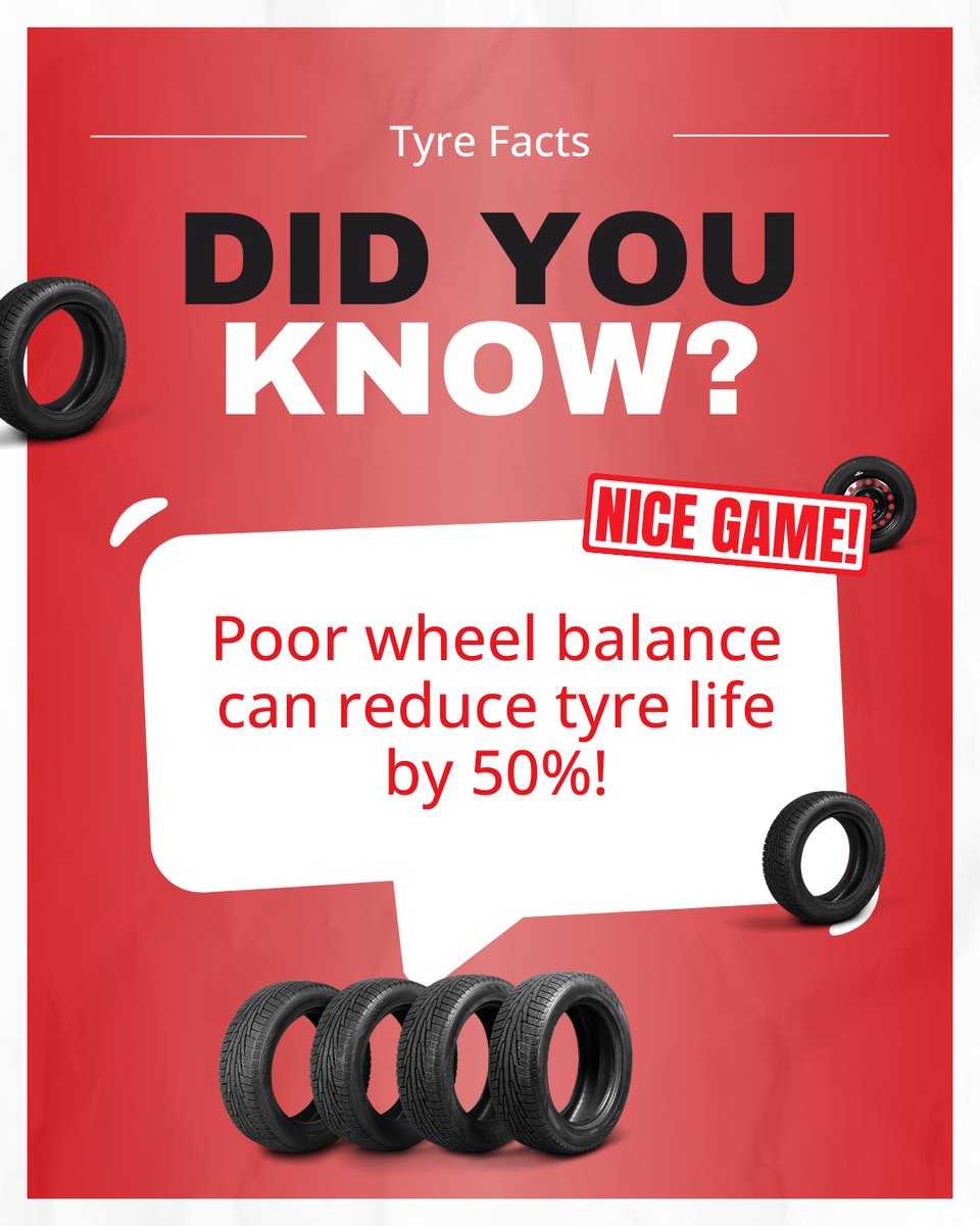 TyreArabian's tweet image. Less balance = more bounce. ⚖️➡️🔄 Protect your tyres (and your wallet). 🛞💸🛡️

🎯 Get your wheels balanced today!

more- arabianstartyres.com

#WheelBalance #TyreHealth #SmoothDrive #AutoService #ArabianStartTyres